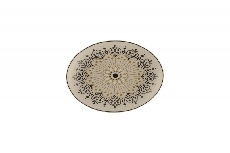 Plat ovale Argila Décor Epura porcelaine 26 cm Earth Rak