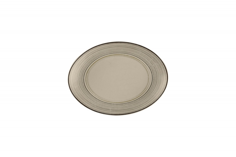 Plat ovale Argila Décor Epura porcelaine 26 cm Earth Rak