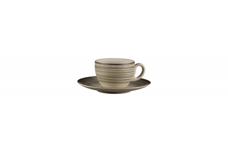 Tasse à thé rond Argila Décor Larissa porcelaine 23 cl Ø 9 cm Earth Rak