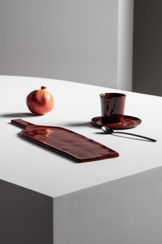 Assiette creuse rond ébène grès émaillé Ø 23 cm La Mère Serax