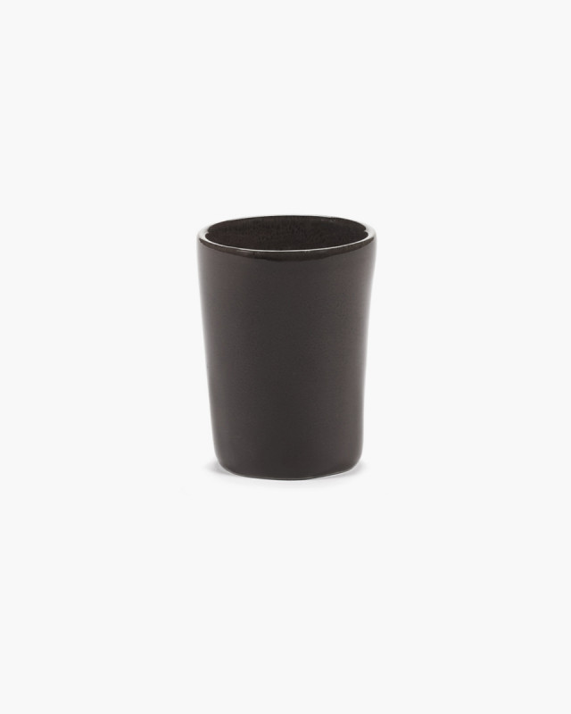 Tasse à espresso rond ébène grès émaillé 7 cl 5 cm La Mère Serax