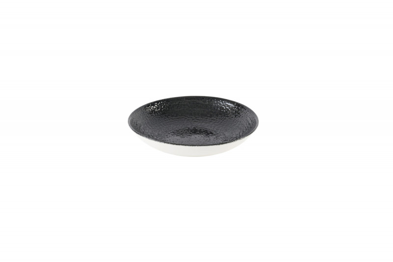 Assiette coupe creuse rond noir porcelaine vitrifiée Ø 24,8 cm Chroma Churchill