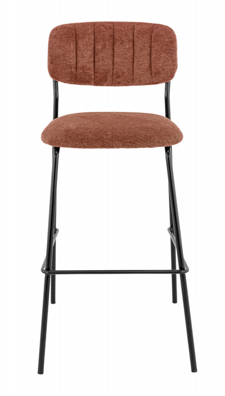 Tabouret de bar d'intérieur terracotta 108x51x55 cm Auguste