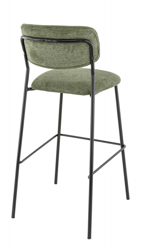 Tabouret de bar d'intérieur vert 108x51x55 cm Auguste