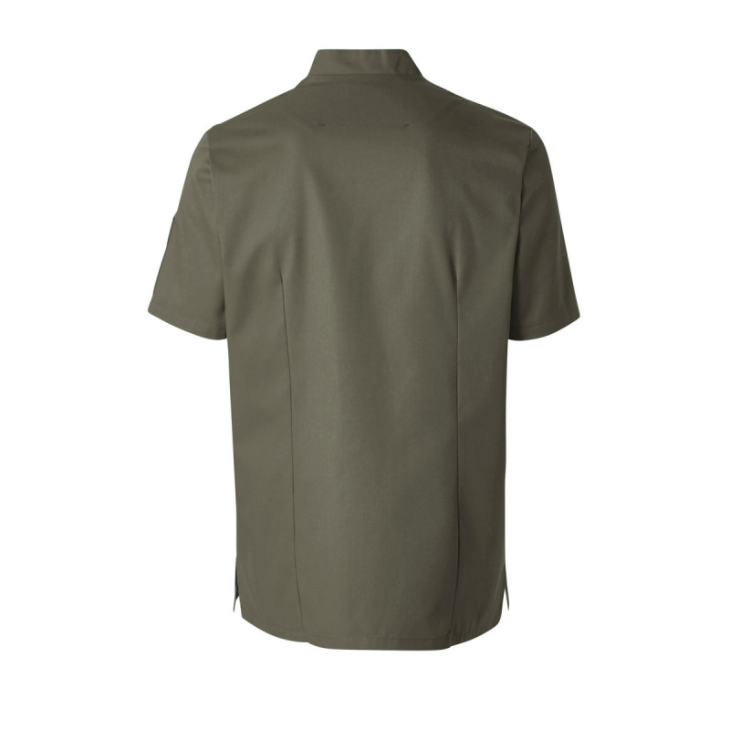 Veste de cuisine homme manche courte vert kaki T4 Shade Molinel