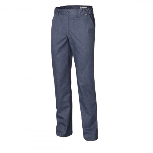 Pantalon de cuisine homme denim bleu 56 Pebeo Molinel