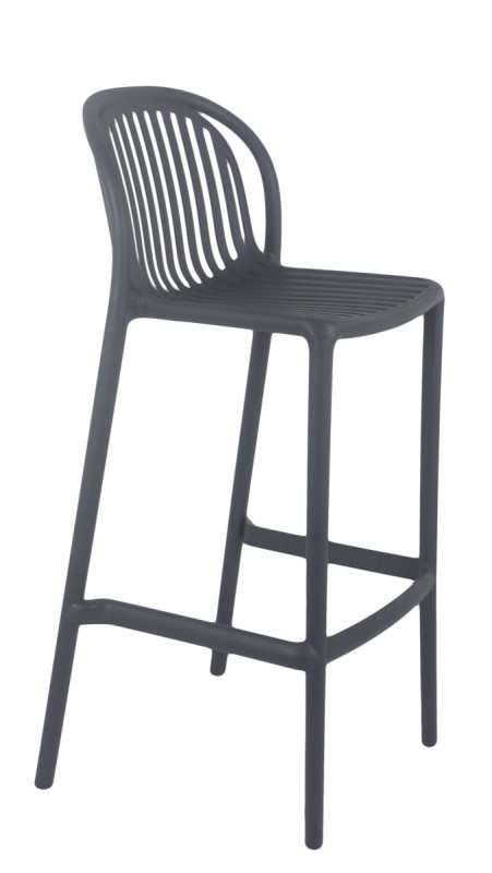 Tabouret de bar de terrasse gris anthracite 104x52x49 cm Oman