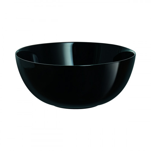 Saladier rond noir verre trempé Ø 21 cm Diwali Luminarc