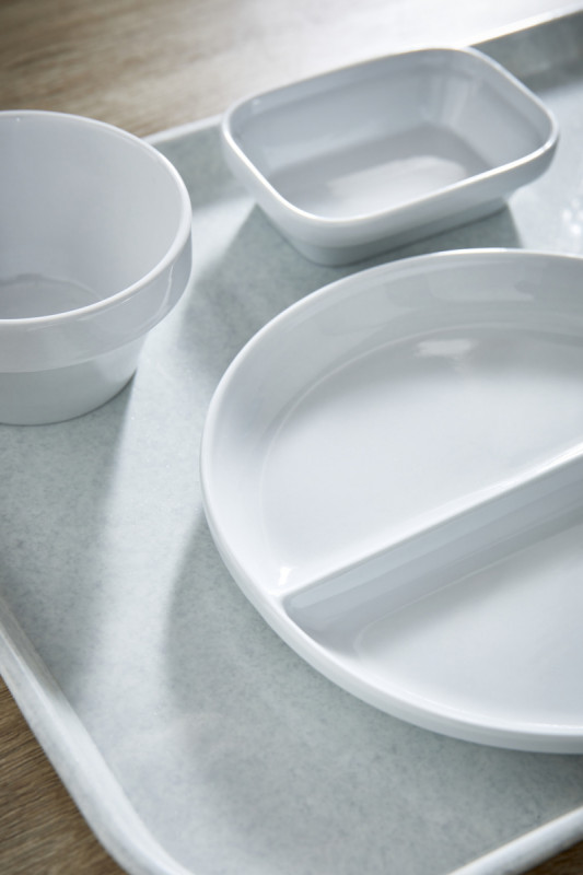 Ravier régithermie rond blanc porcelaine 12,8 cm Vitalia Essentials Collection