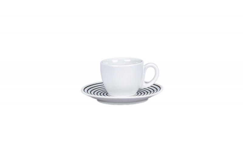 Sous tasse à café rond Hypnotic porcelaine Ø 12,3 cm Hypnotic Rak