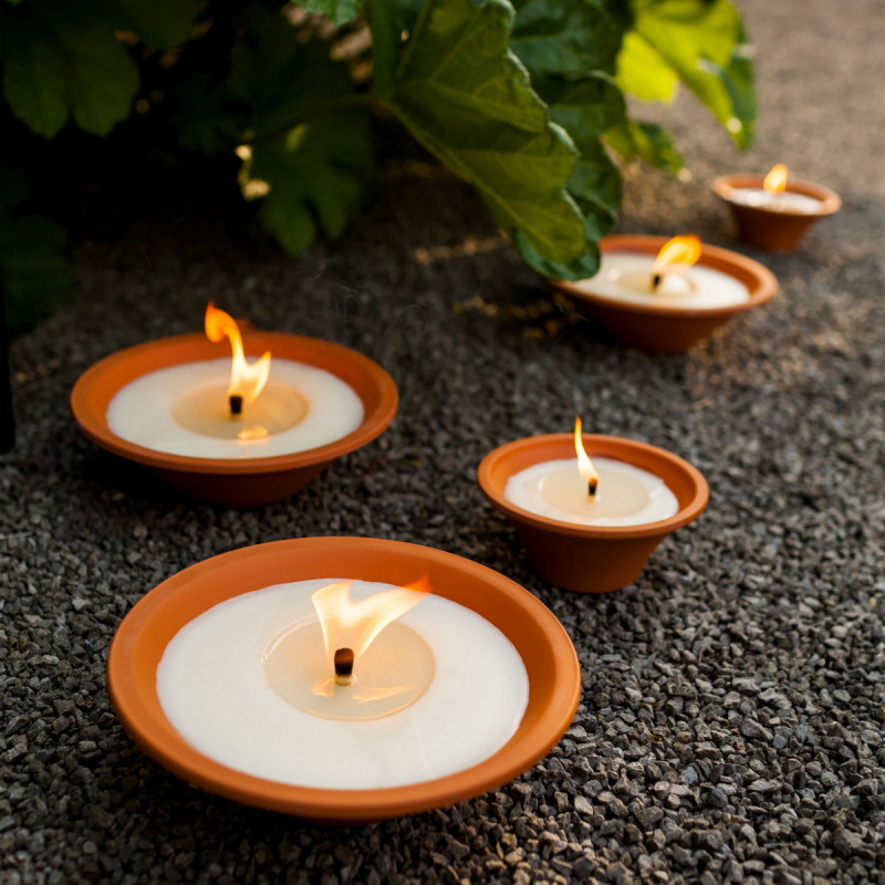 Bougie conique ivoire Ø 23 cm 6,5 cm Royal Flame Spaas