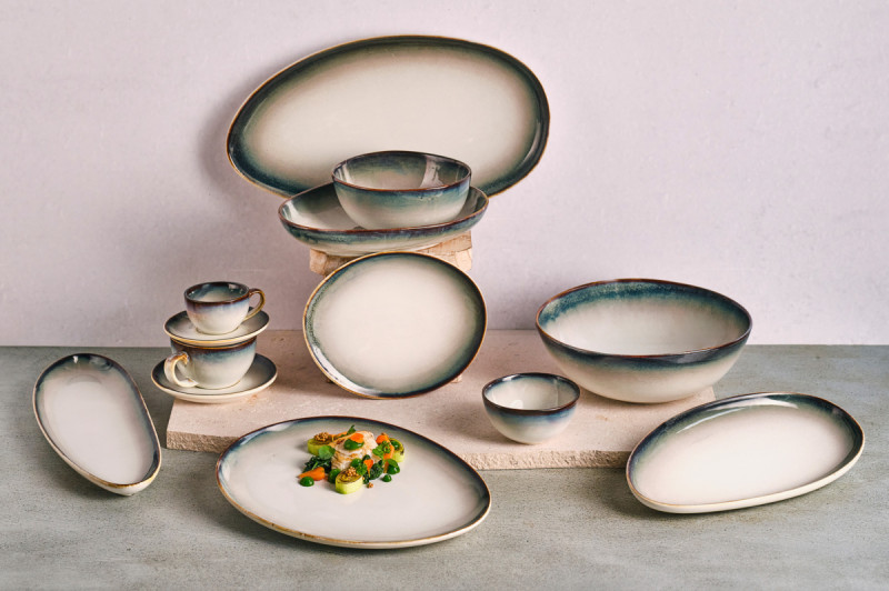 Saladier rond blanc porcelaine Ø 24 cm Akoya Proof