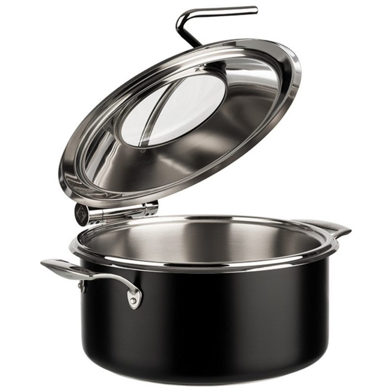Chafing dish inox noir Ø 30,5 mm 34,5x39,5x17,5 cm 4 L Orbit Aps