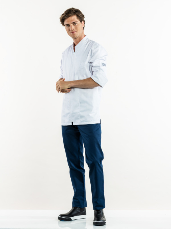 Pantalon de cuisine bleu marine 42 Marino Chaud Devant