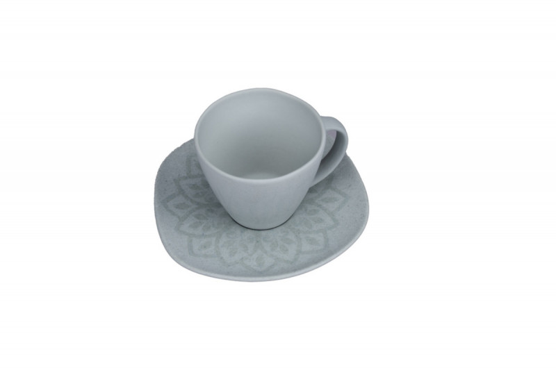 Sous tasse organique Earth porcelaine vitrifiée Ø 14 cm Between Colored Rak