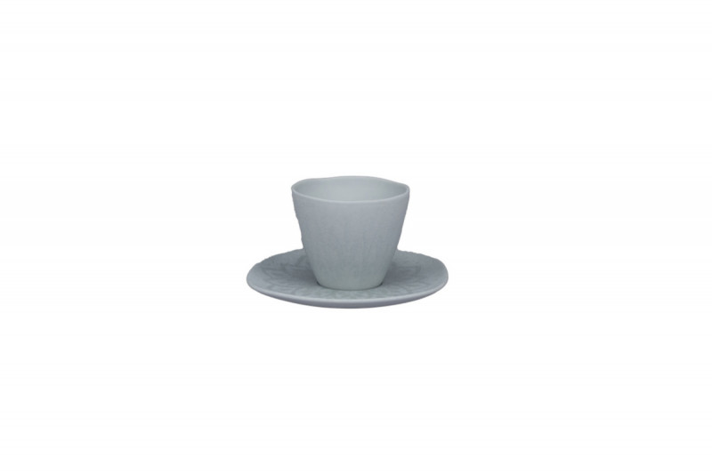 Sous tasse organique Earth porcelaine vitrifiée Ø 14 cm Between Colored Rak