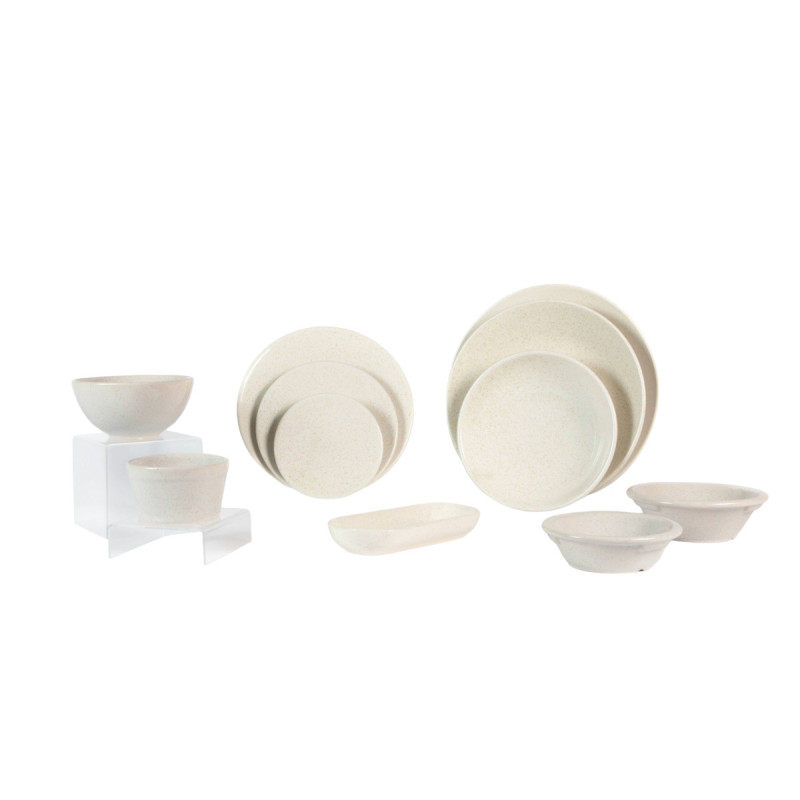 Assiette coupe creuse stone grès renforcé Ø 18 cm Twist Essentials Collection