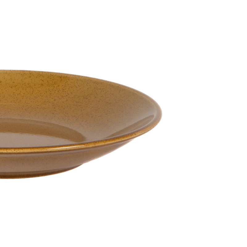 Assiette creuse caramel grès renforcé Ø 23 cm Twist Essentials Collection