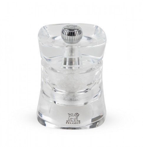 Moulin à sel droit transparent 8 cm Baltic Peugeot Saveurs